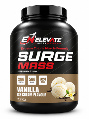 Elevate Nutrascience Surge mass gainer 6 Lbs / 2.7 Vanila icecream kg