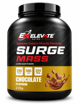 Elevate Nutrascience Surge Mass Gainer 6lbs / 2.7kg Chocolate